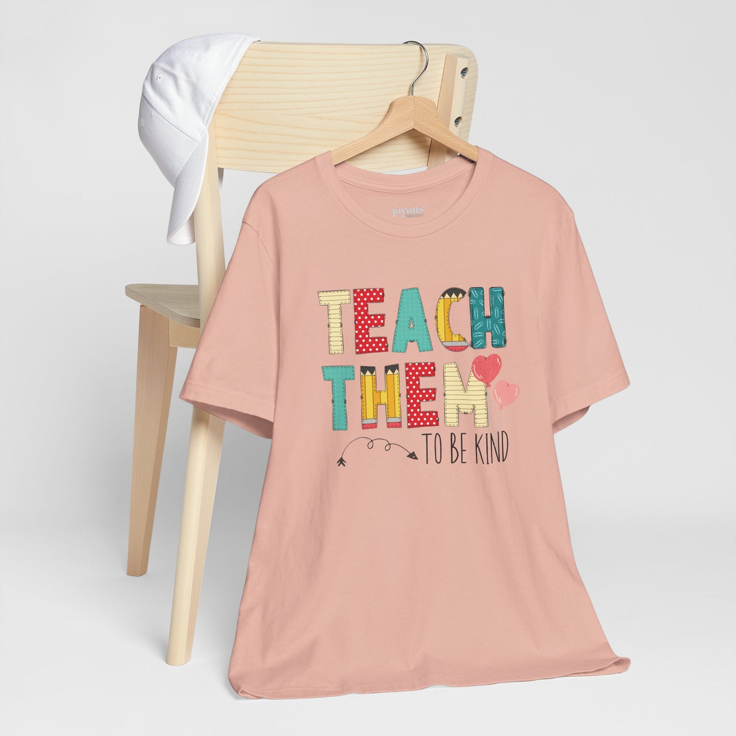 Teach Them to Be Kind Teacher Soft Cotton Tee