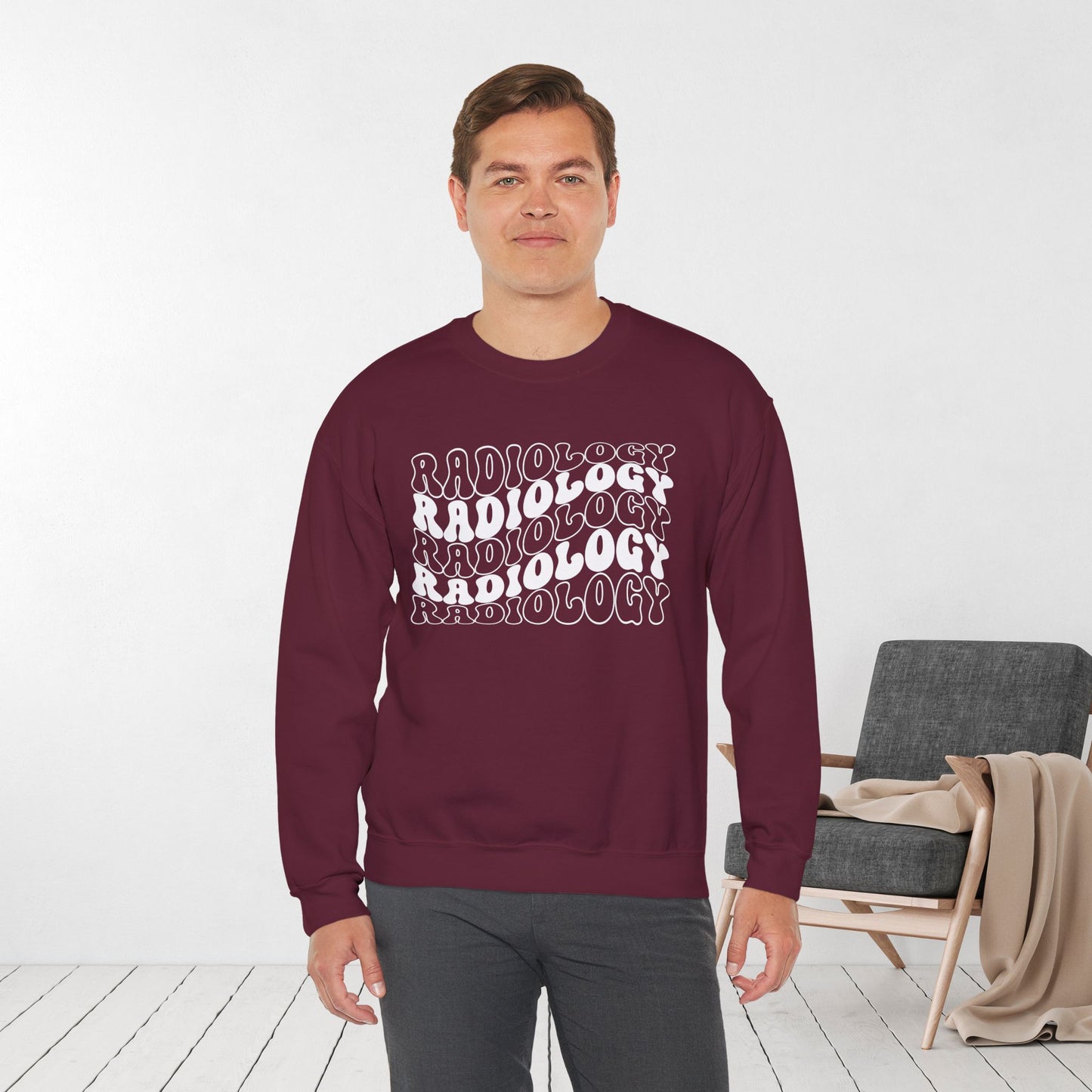 Groovy White Radiology Sweatshirt for RAD Technician