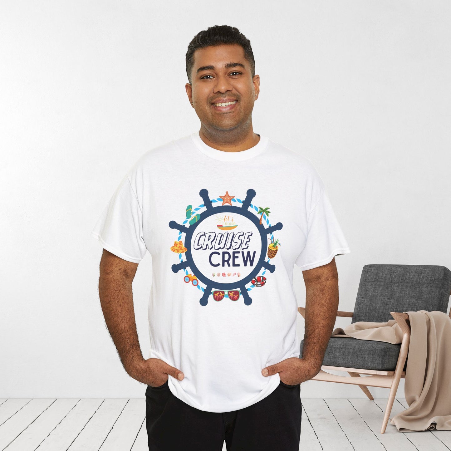 Matching Cruise Crew Shirt - Family Cruise Heavy Cotton Tee