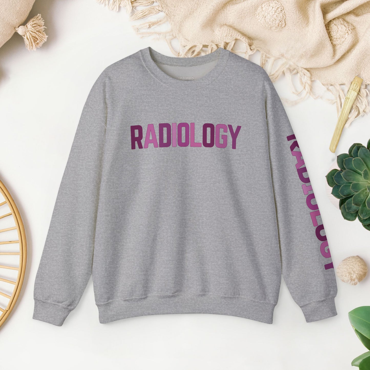 Trendy Purple Radiology Sweatshirt for RAD Technician