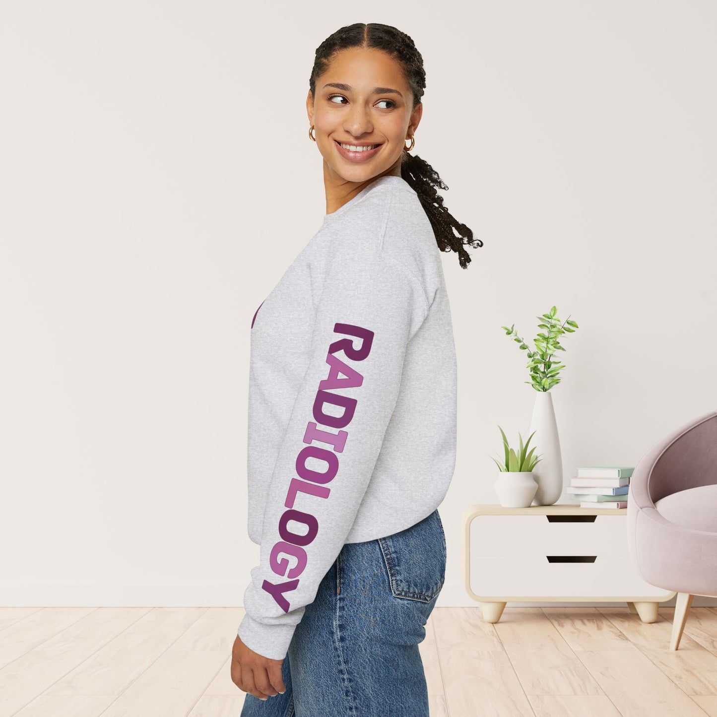 Trendy Purple Radiology Sweatshirt for RAD Technician