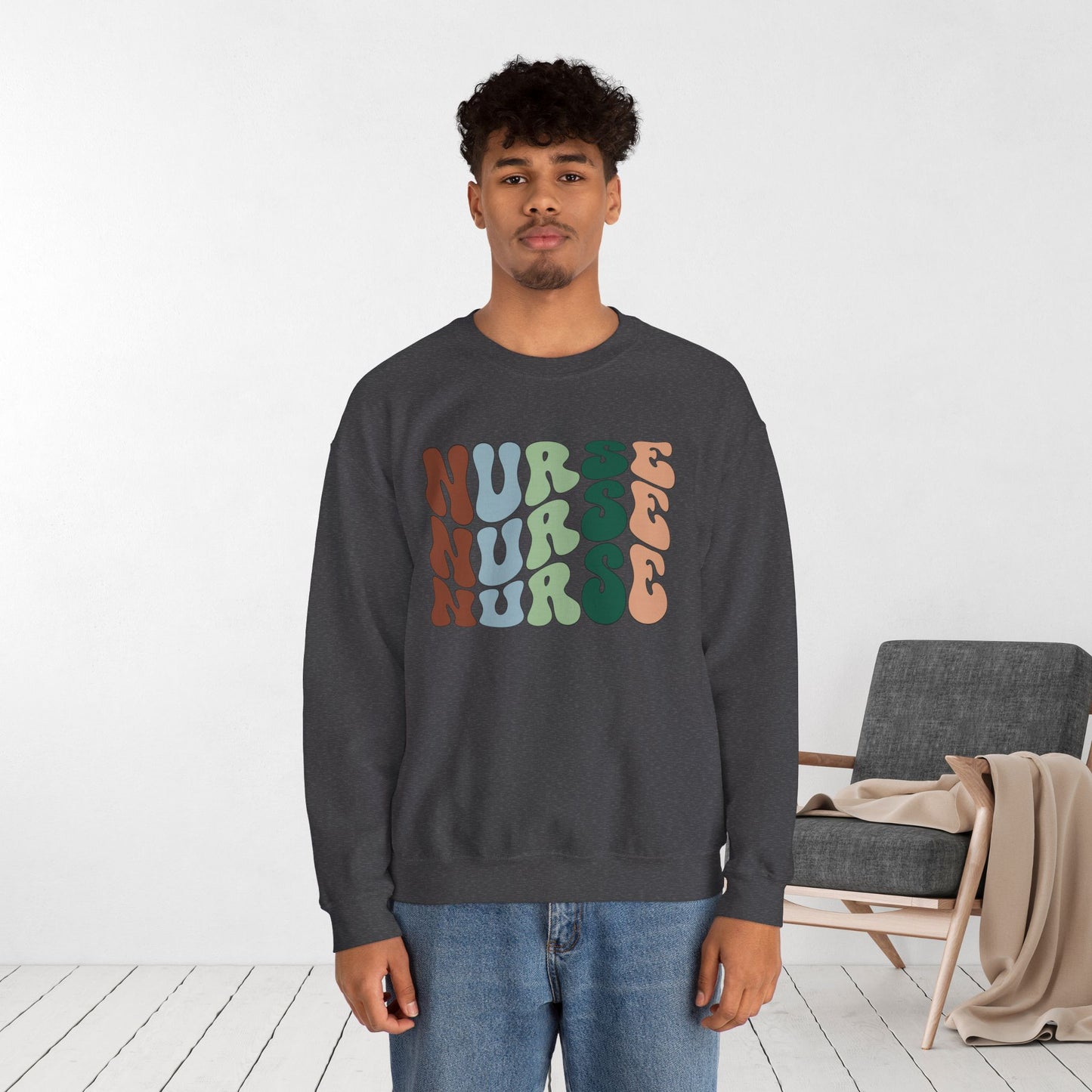 Groovy Nurse Sweatshirt for Registered Nurse