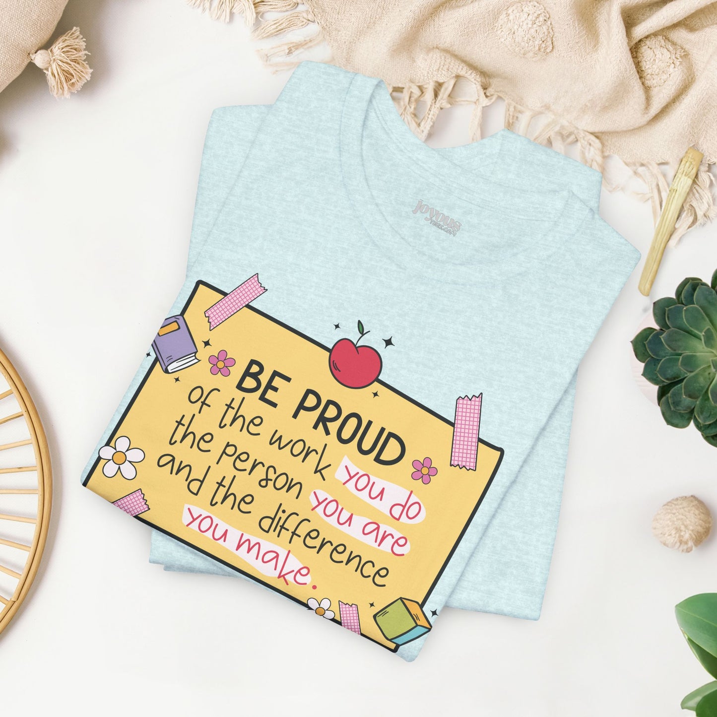 Trendy Motivational Teacher Soft Cotton Tee