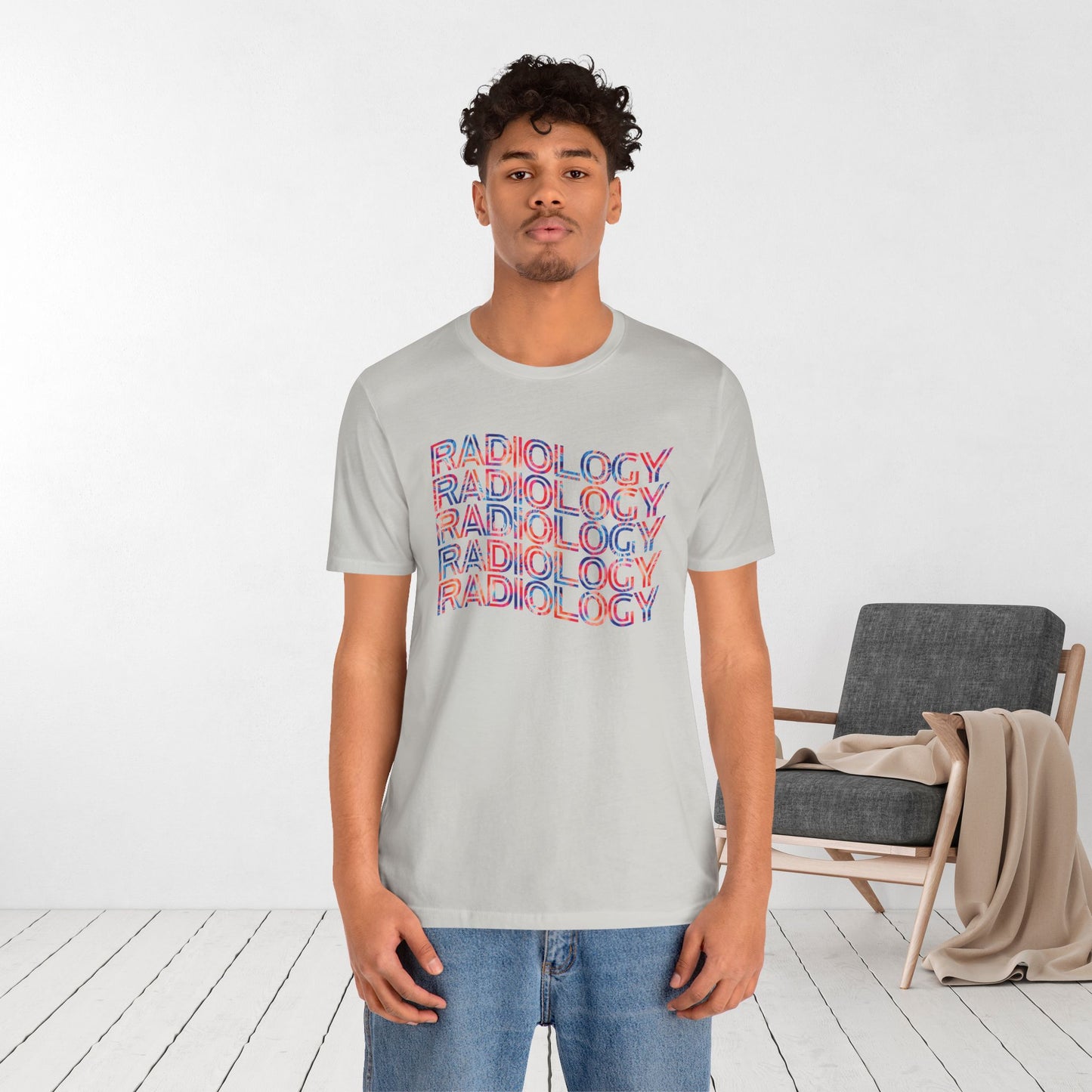 Tie Dye Wavy Radiology Soft Cotton Tee