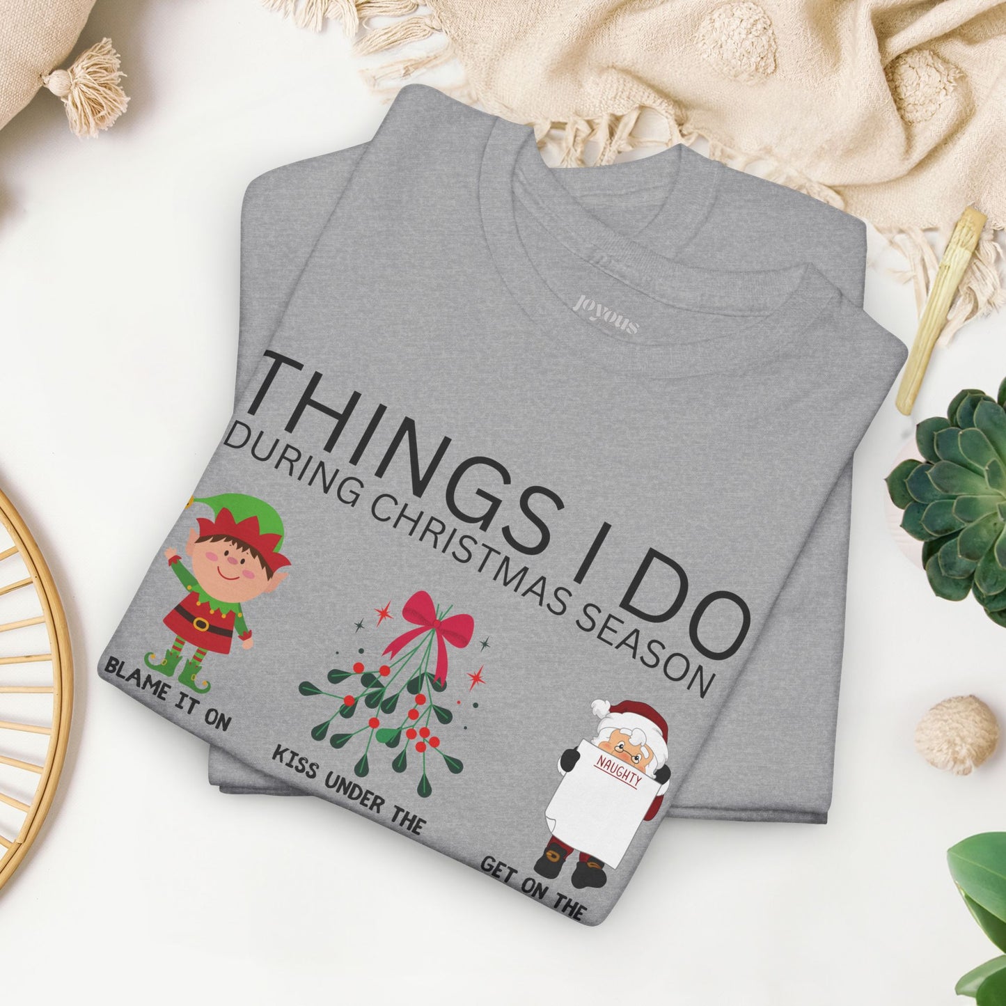 Things I Do Funny Christmas Heavy Cotton Tee