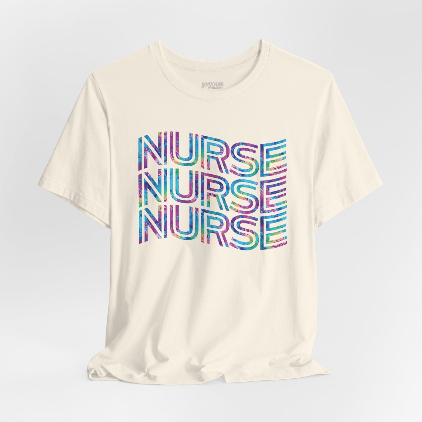 Tie Dye Wavy Nurse Shirt - Registered Nurse Soft Cotton Tee