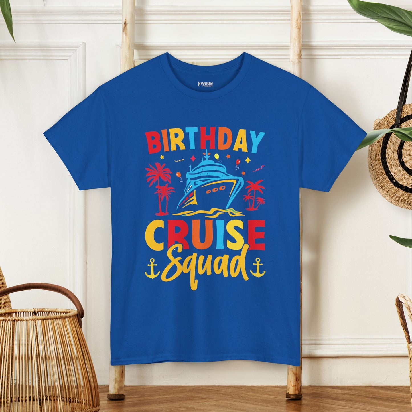 Birthday Cruise Squad Shirt - Family Cruise Vacation Heavy Cotton Tee