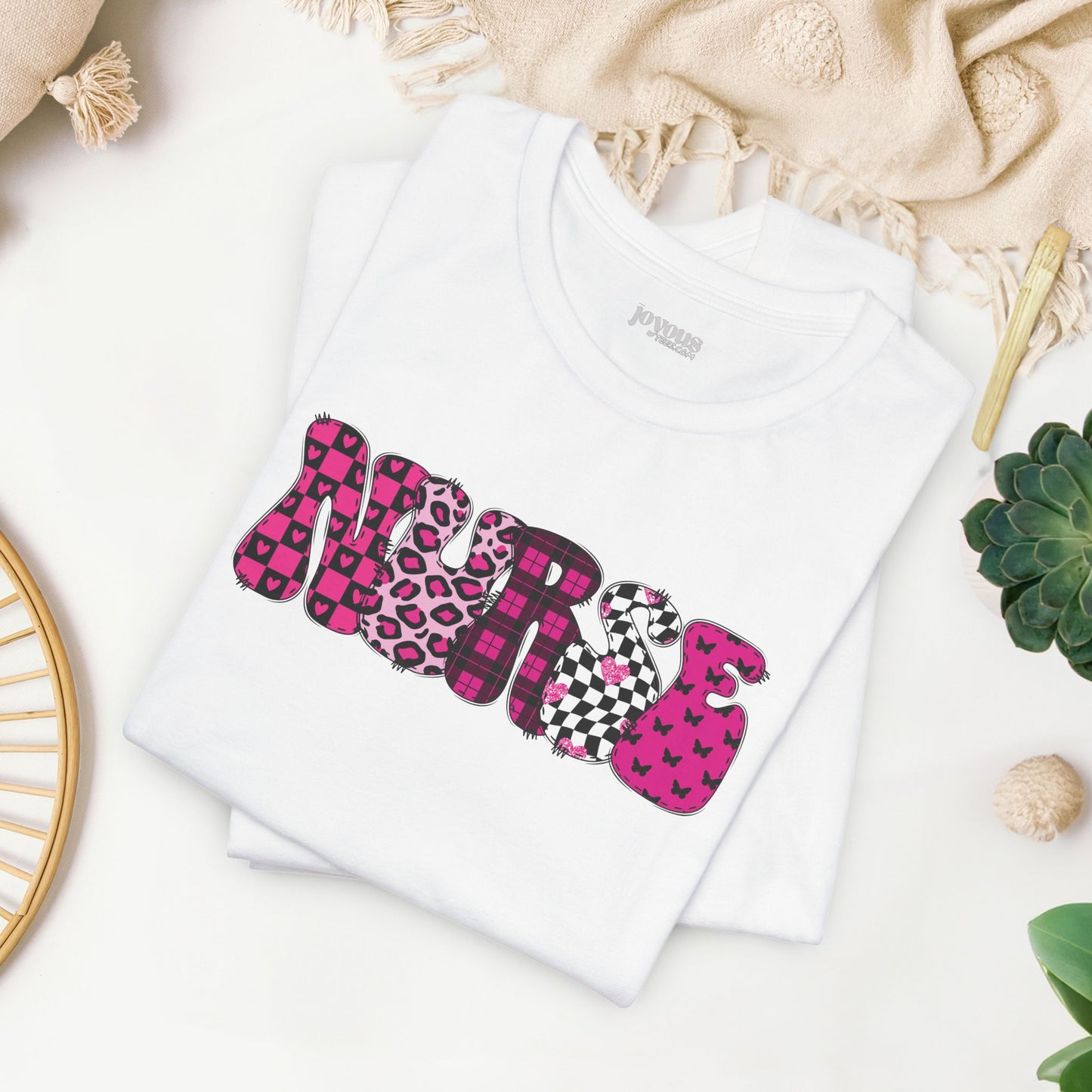 Groovy Font Nurse Shirt - Registered Nurse Soft Cotton Tee