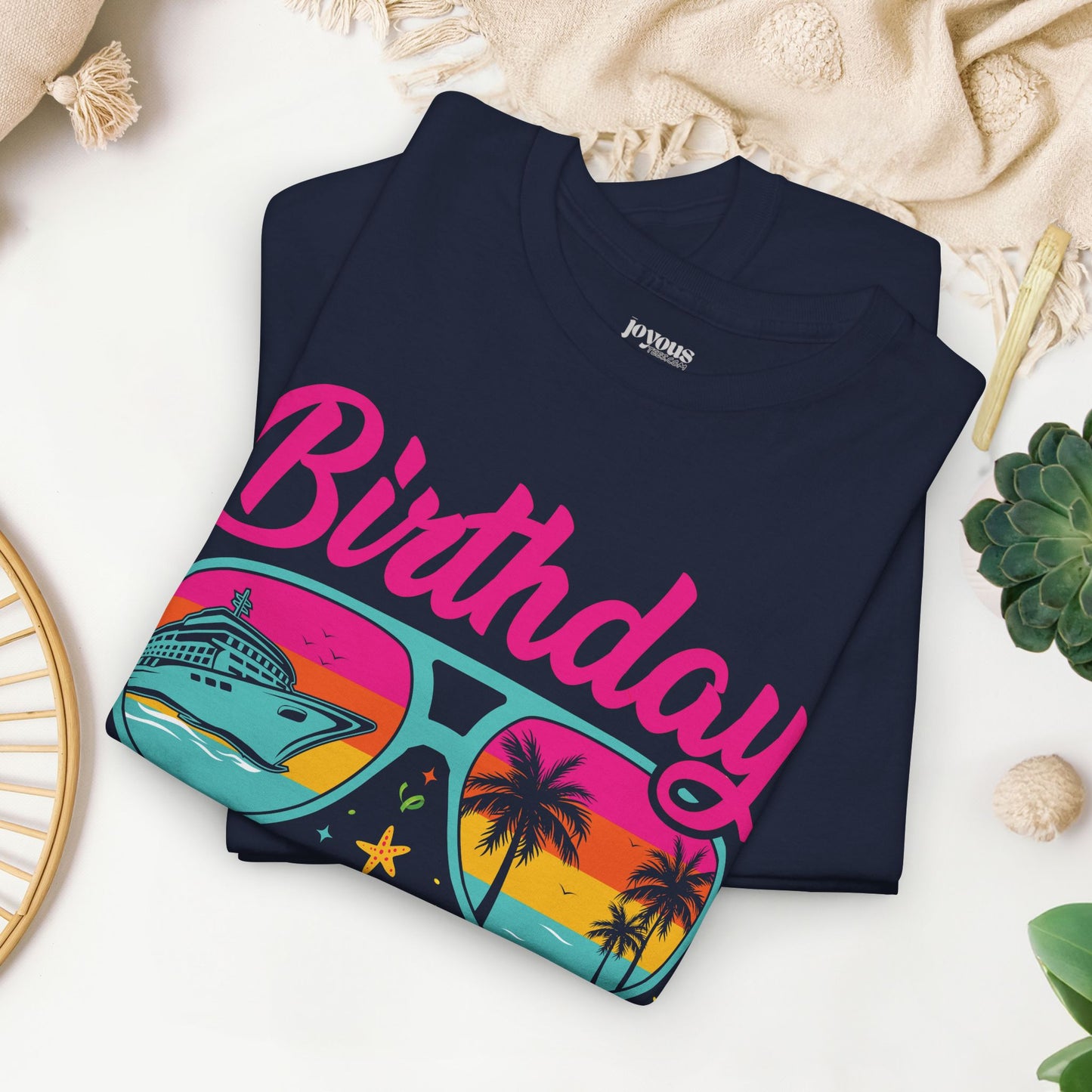 Birthday Cruise Squad Shirt - Family Cruise Vacation Heavy Cotton Tee