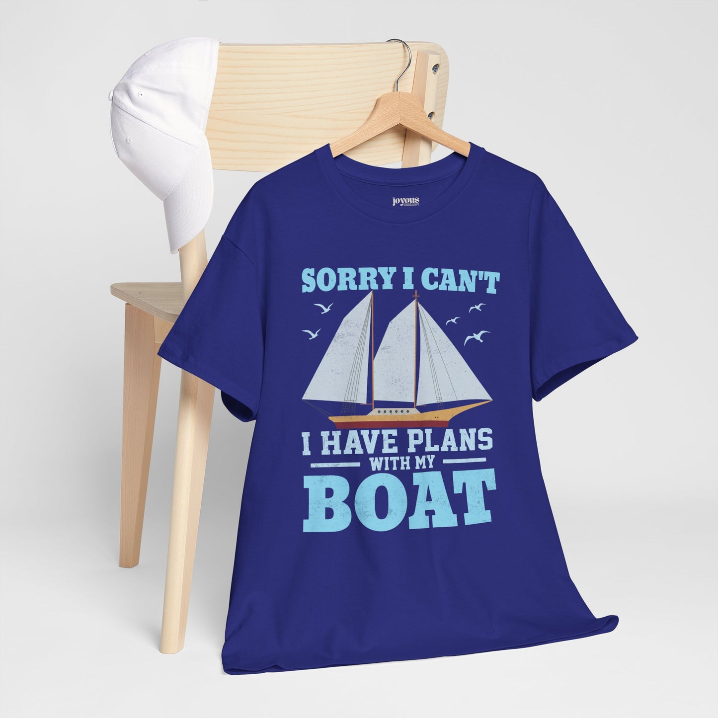 I Have Plans with My Boat T-Shirt - Funny Sailing Heavy Cotton Tee