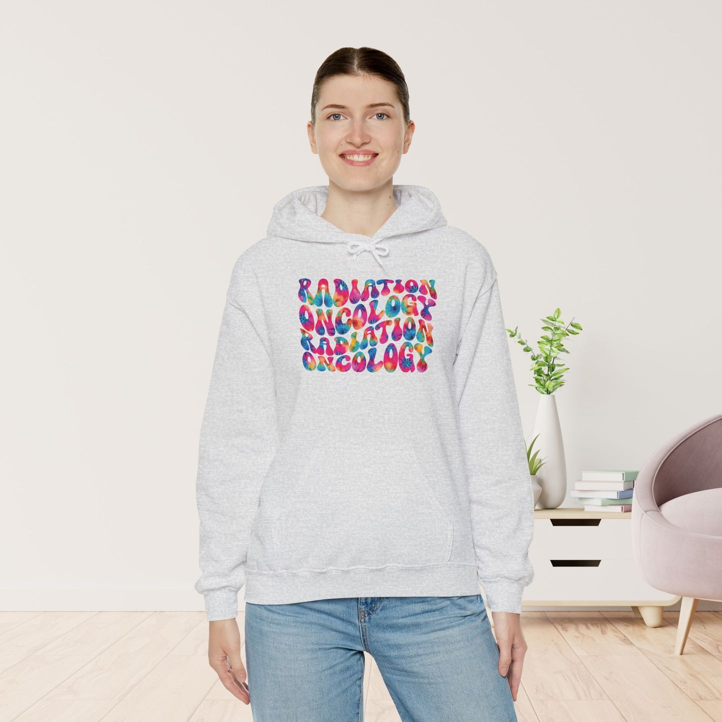 Tie Dye Groovy Radiation Oncology Hoodie