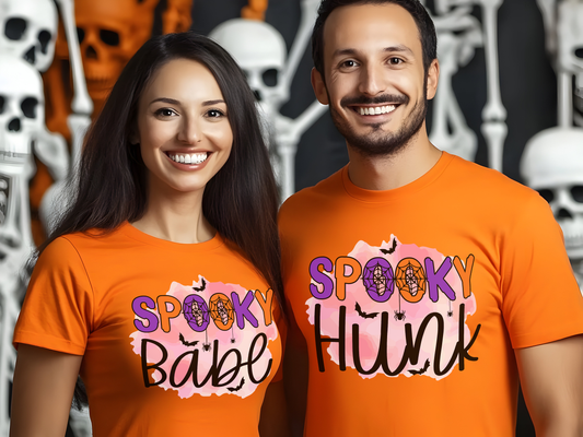 Funny Halloween Matching Couples T-shirt Bundle 12